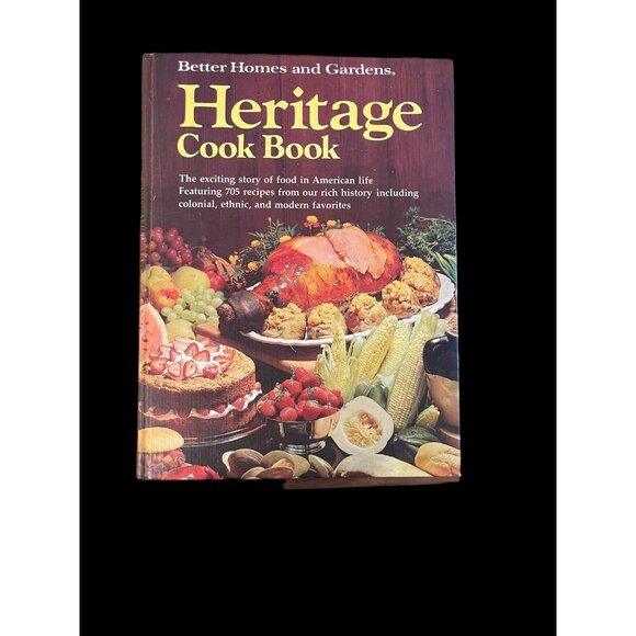 Vintage Better Homes & Gardens Heritage History & CookBook Illustrated Hardcover - Picture 1 of 2